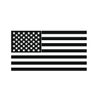 Icono de bandera estadounidense (Fabricado en los EE. UU.)